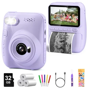 Kids Instant Print Camera 1080P