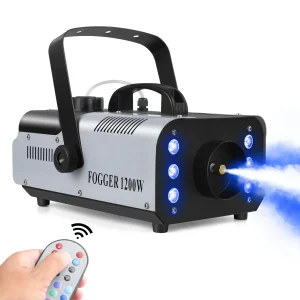 Colorful remote-controlled party fog machine
